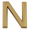 Chapuis Lettre de maison - marquage N - en PVC - couleur or - autocollant - hauteur 3,7 cm - LD37N