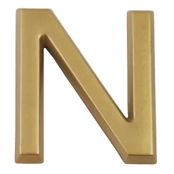 Chapuis Lettre de maison - marquage N - en PVC - couleur or - autocollant - hauteur 3,7 cm - LD37N