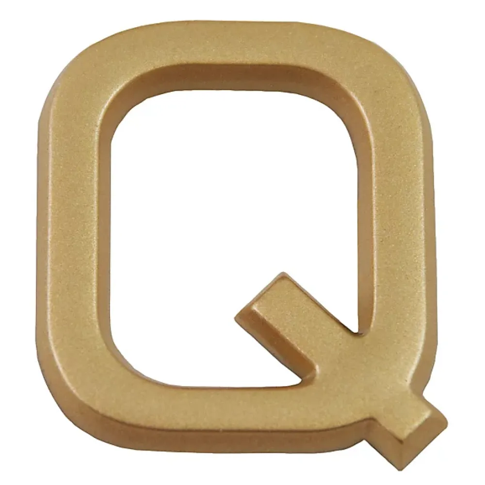 Chapuis Chiffre Et Lettre Pour Maison-Lettre de maison - marquage Q - en PVC - couleur or - autocollant - hauteur 3,7 cm - LD37Q