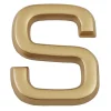 Chapuis Chiffre Et Lettre Pour Maison-Lettre de maison - marquage S - en PVC - couleur or - autocollant - hauteur 3,7 cm - LD37S