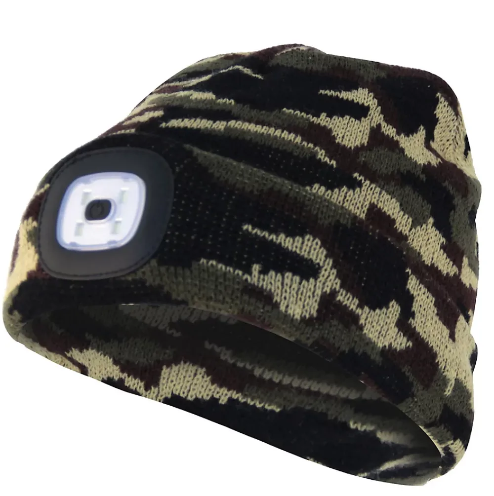 Velamp LIGHTHOUSE : Bonnet avec frontale LED rechargeable. Camouflage