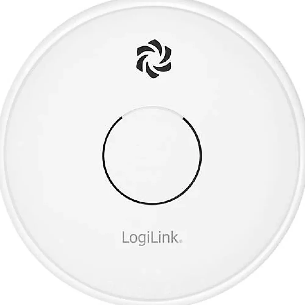 Logilink Détecteur De Fumée|Détecteur De Fumée, Gaz Et Protection Incendie-détecteur de fumée SC0015 à pile 9 V, alarme 85 dB, capteur photoélectrique, montage mural ou plafond