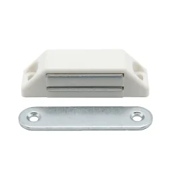 Diall Loqueteau blanc 6 kg entraxe 49 vendu par 2