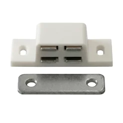 Diall Loquetaux-Loqueteau blanc 4 kg entraxe 34mm vendu par 2
