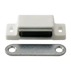 Diall Loqueteau blanc 4 kg entraxe 34 mm vendu par 2