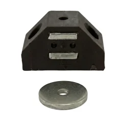 Diall Loquetaux-Loqueteau d'angle 6 kg entraxe 24 Marron