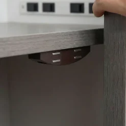 Diall Loquetaux-Loqueteau de meuble aimanté vendu par 2 coloris marron entraxe 45 mm