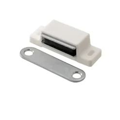 Diall 2 loqueteaux Blanc 4kg à encastrer entraxe 26
