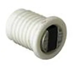 Diall Loquetaux-2 loqueteaux cylindre Blanc 4 kg à encastrer