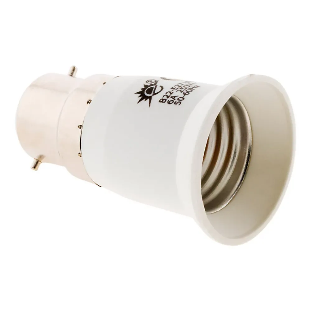 Zenitech Lot de 2 adaptateurs de douille B22/E27 -