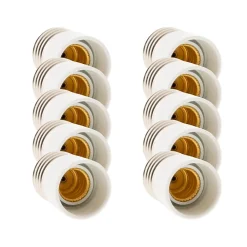 Zenitech Douille Électrique-Lot de 10 adaptateurs douille E27/E14 -