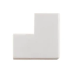 Zenitech Lot de 2 angles extérieurs 20 x 10mm - Blanc -