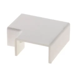 Zenitech Lot de 4 angles plats 20 x 10mm - Blanc -