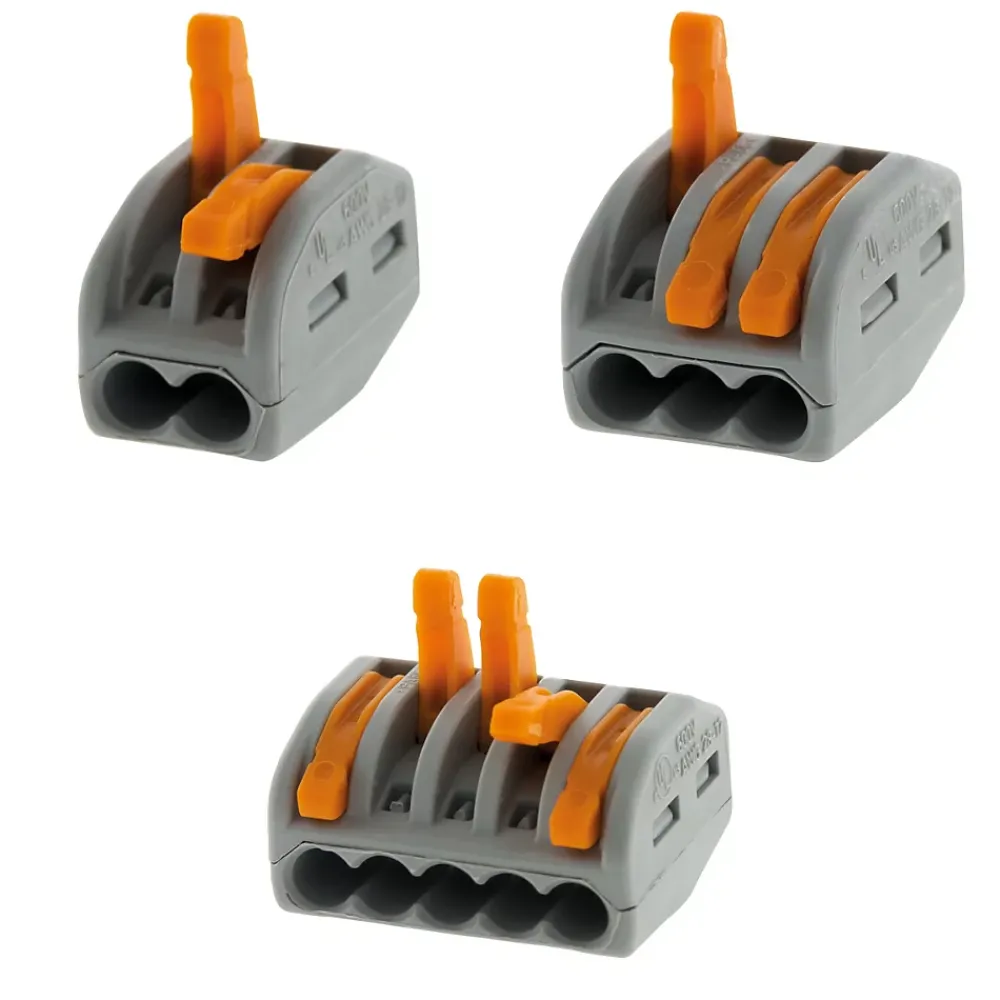 Wago Accessoire De Raccordement-Lot de 50 bornes 2/3/5 entrées série 222 -