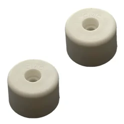 Civic Industrie Butoir De Porte-Lot de 2 butoirs de sol Maxigom MADE IN FRANCE en élastomère blanc. Diamètre 40mm et hauteur 25mm.