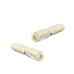 Civic Industrie Butoir De Porte-Lot de 2 butoirs luxe en laiton chromé avec vis filets T15. Bague blanche. Diamètre 28mm, hauteur 30mm. MADE IN FRANCE