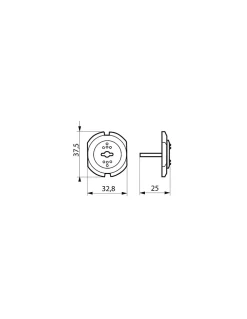 Thirard Lot de 12 caches prises, blanc -