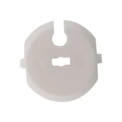 Zenitech Cache-Prise-Lot de 3 caches prises 2 P+T + clef - Blanc -