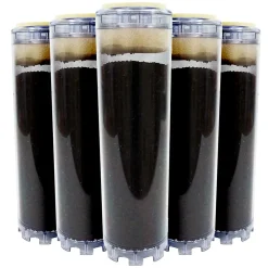 Toodo Filtre Anti Calcaire-Lot de 5 Cartouches au Charbon Actif 9 pouces 3/4 - Elimination du Chlore / Mauvais Goût et Odeurs pour l'Eau de Boisson