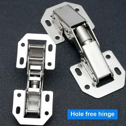 Deko Lot de 4 charnières invisibles à 90 degrés pour portes d'armoires de cuisine, 77 mm