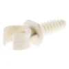 Zenitech Fixation Et Raccordement Du Câble-Lot de 10 clips avec chevilles diamètre 16mm - Blanc -