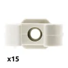 Zenitech Lot de 150 clips diamètre 25mm sans chevilles -