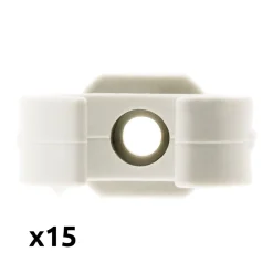 Zenitech Lot de 150 clips diamètre 25mm sans chevilles -