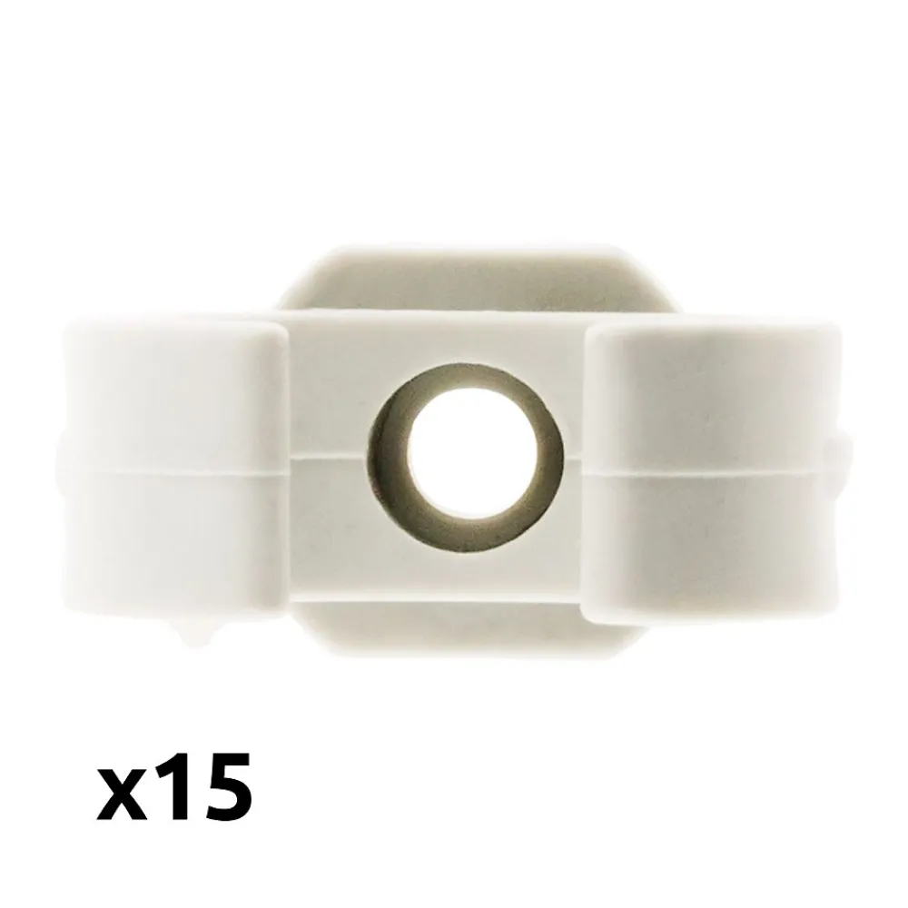 Zenitech Lot de 150 clips diamètre 25mm sans chevilles -