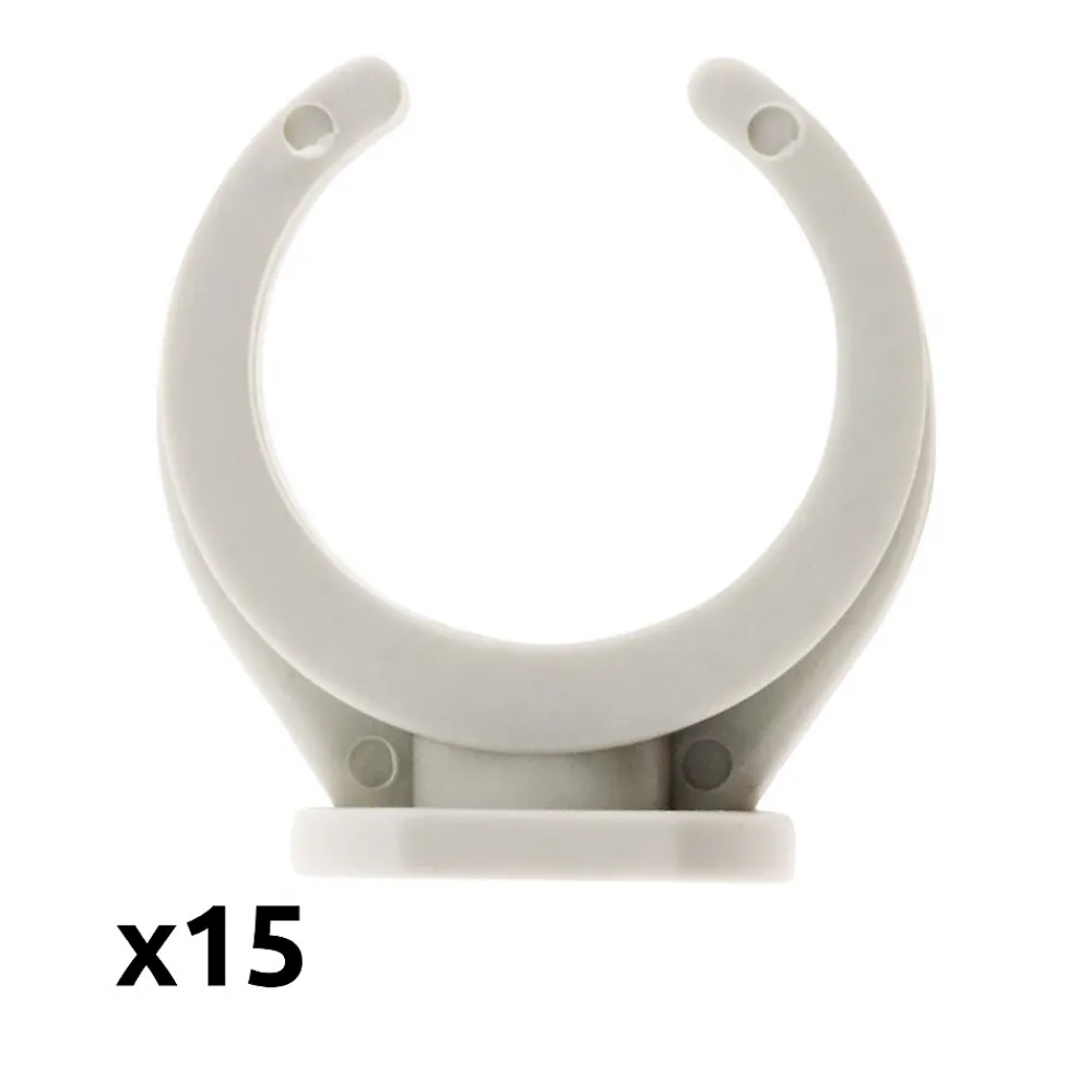 Zenitech Lot de 150 clips diamètre 25mm sans chevilles -