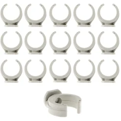 Zenitech Lot de 150 clips diamètre 25mm sans chevilles -