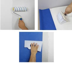 Semin Colle Papier Peint-Lot de 5 Colles Papiers Peints en Pâte Sem-Pro XXL, Prêt à l'Emploi, Seau de 5 kg