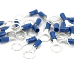 Lem Select Lot de 25 - Cosse à œillet bleue diam10 mm avec manchon cuivre - câble 1,5-2,5 mm²
