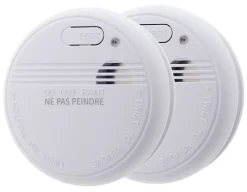 Otio Détecteur De Fumée|Détecteur De Fumée, Gaz Et Protection Incendie-Lot de 4 détecteurs de fumée autonomie 3 ans - pile et accessoires -