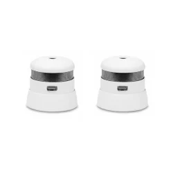 Lifebox Lot de 2 détecteurs de fumée certifiés nf, autonomie 10 ans cavius