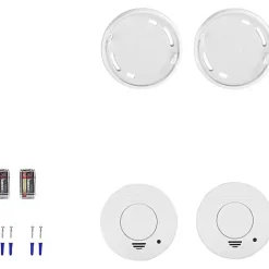 3M France Lot de 2 détecteurs de fumée Smartwares RM250, photoélectrique, alarme 85 dB.