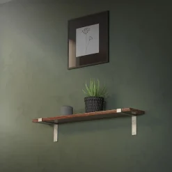 Ml-Design Lot de 2 Equerres d'Etagere murale support robuste en métal gris