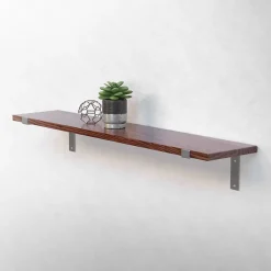 Ml-Design Equerre De Fixation-Lot de 2 Equerres d'Etagere murale support robuste en métal gris