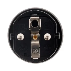 Zenitech Fiche Électrique-Lot de 5 fiches caoutchouc mâles 16A 2P+T -