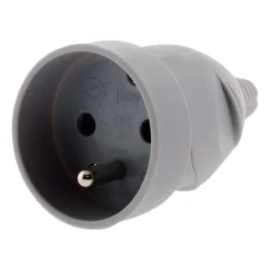 Zenitech Lot de 10 fiches femelles 16A 2P+T - Gris -