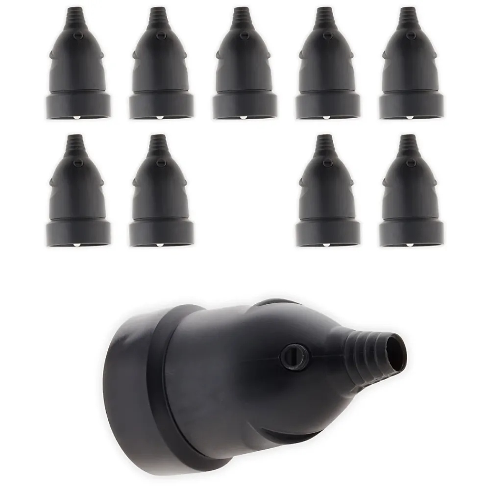 Zenitech Fiche Électrique-Lot de 10 fiches femelles 16A 2P+T - Noir -