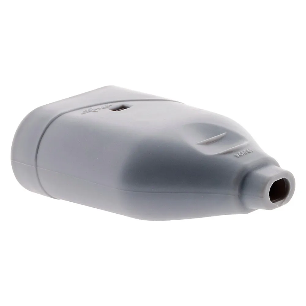 Zenitech Fiche Électrique-Lot de 10 fiches femelles 2P 6A - Gris -