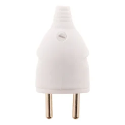 Zenitech Fiche Électrique-Lot de 10 fiches mâles 16A 2P+T - Blanc -