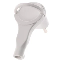 Zenitech Lot de 5 fiches mâles 2P 6A extraplates - Blanc -