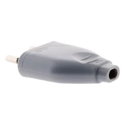 Zenitech Lot de 10 fiches mâles 2P 6A - Gris -
