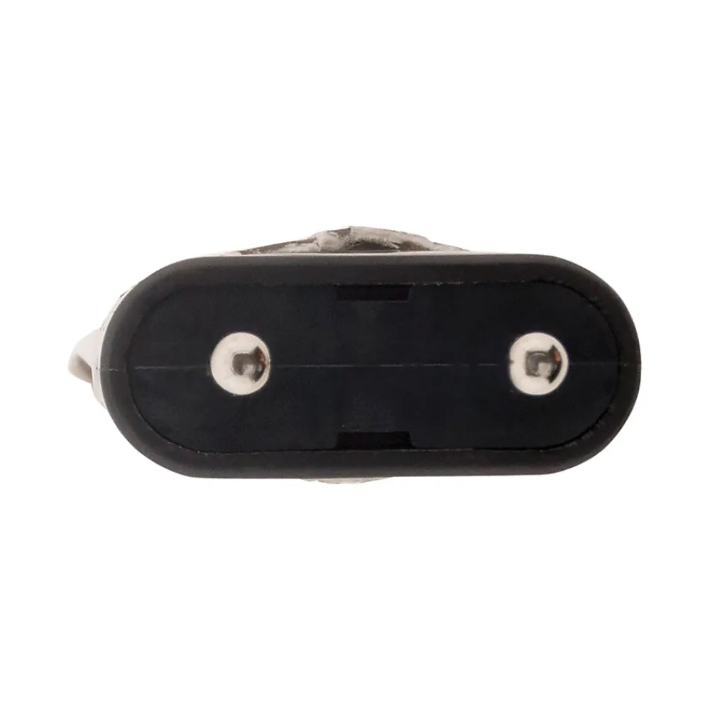 Zenitech Lot de 10 fiches mâles 2P 6A latérales - Noir -