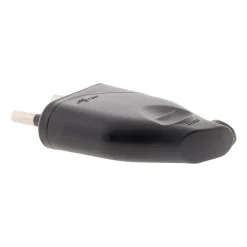 Zenitech Lot de 10 fiches mâles 2P 6A latérales - Noir -