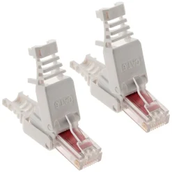 Zenitech Fiche Électrique-Lot de 100 fiches RJ45 CAT 6 sans outil -