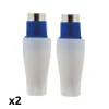 Zenitech Fiche Électrique-Lot de 2 fiches TV mâles diamètre 9,5mm sortie droite -