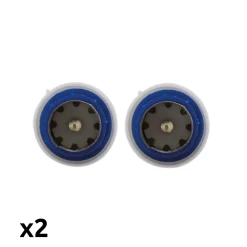 Zenitech Fiche Électrique-Lot de 2 fiches TV mâles diamètre 9,5mm sortie droite -
