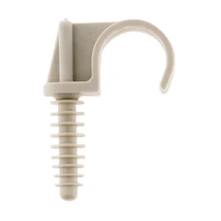 Zenitech Lot de 10 fixe tubes diamètre 20mm - Gris -
